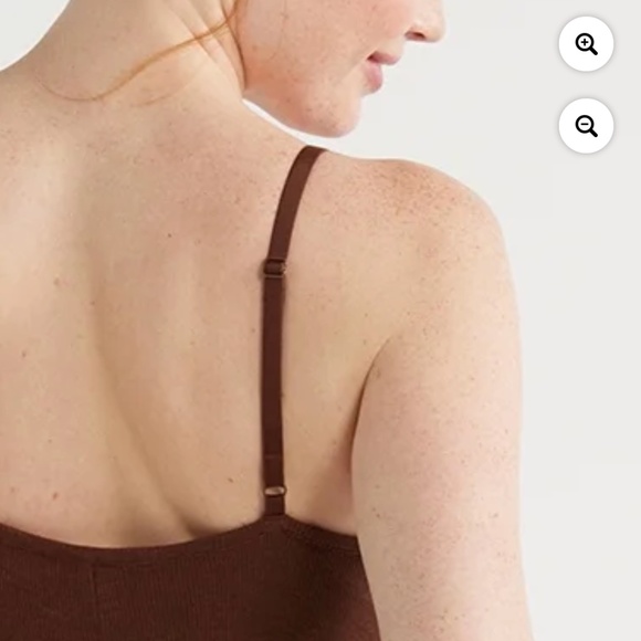 Joyspun Brown Midi Ribbed Knit Sleep Chemise Size Medium NWT - Picture 5 of 6